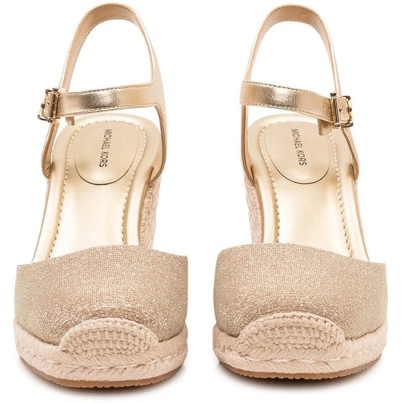 MICHAEL Michael Kors Espadrilles Sandali Kenzie con Zeppa e Cinturino beige(Image 2)