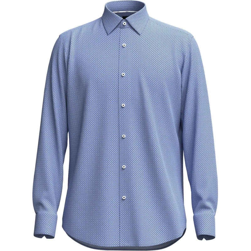 Boss Legeres Oberteil Shirts Light Pastel Blue blau