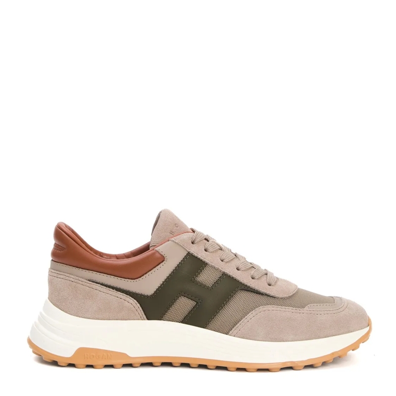 Hogan Lage-top sneaker Hyperlight Cam Mud Fabric H Green Sneakers Neutrals