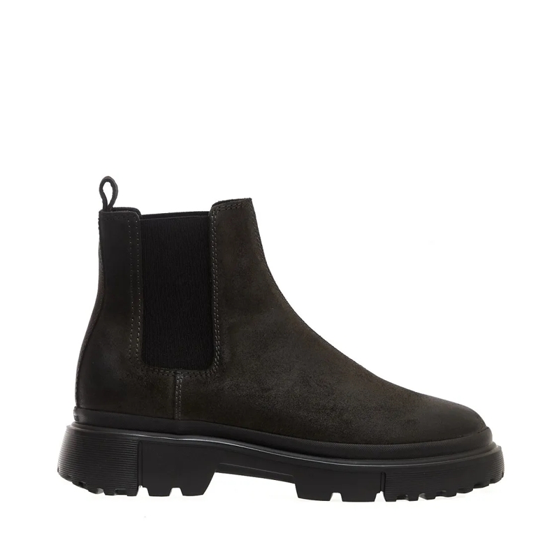 Hogan Stiefel Black Ankle Boots Black