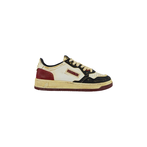 Autry International SUPER VINTAGE LOW Sneaker BEICRACK/LEAT BLK/SYRAH BEICRA scarpa da ginnastica bassa