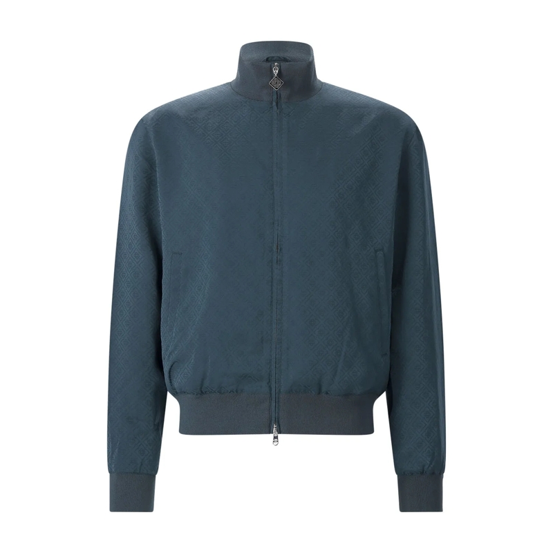 Casablanca Blouson Sweatjacke aus Viskose blau