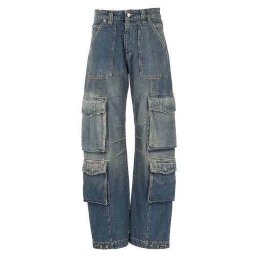 Golden Goose Jeans Irina Cargo Pants Blue