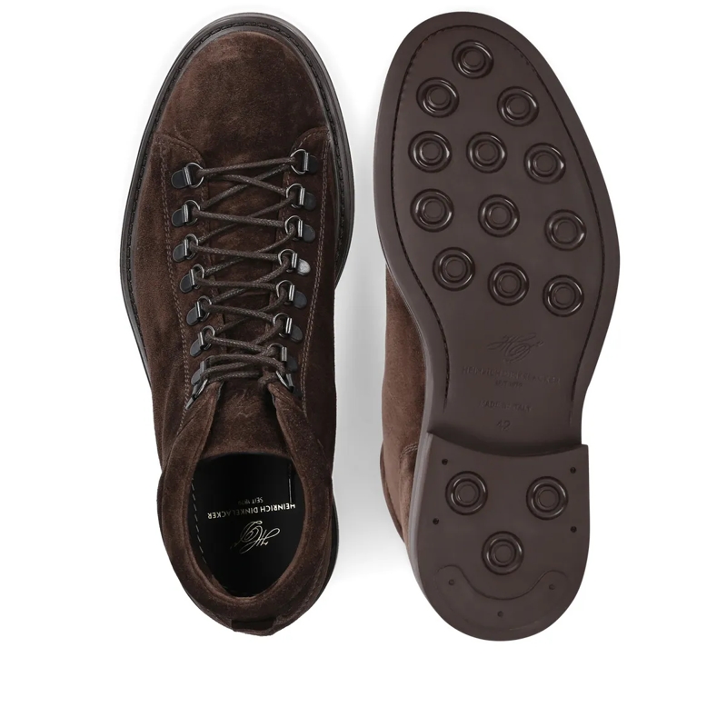 Heinrich Dinkelacker Schnürstiefel Hiking Boots Florenz Plain V dunkel-braun(Image 4)