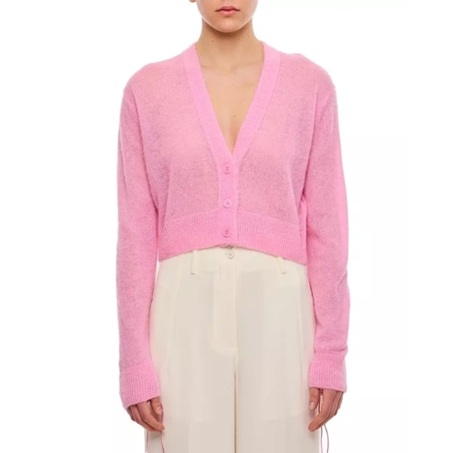 Cecille Bahnsen Vicki Venus Soft Knit Cardigan Pink 