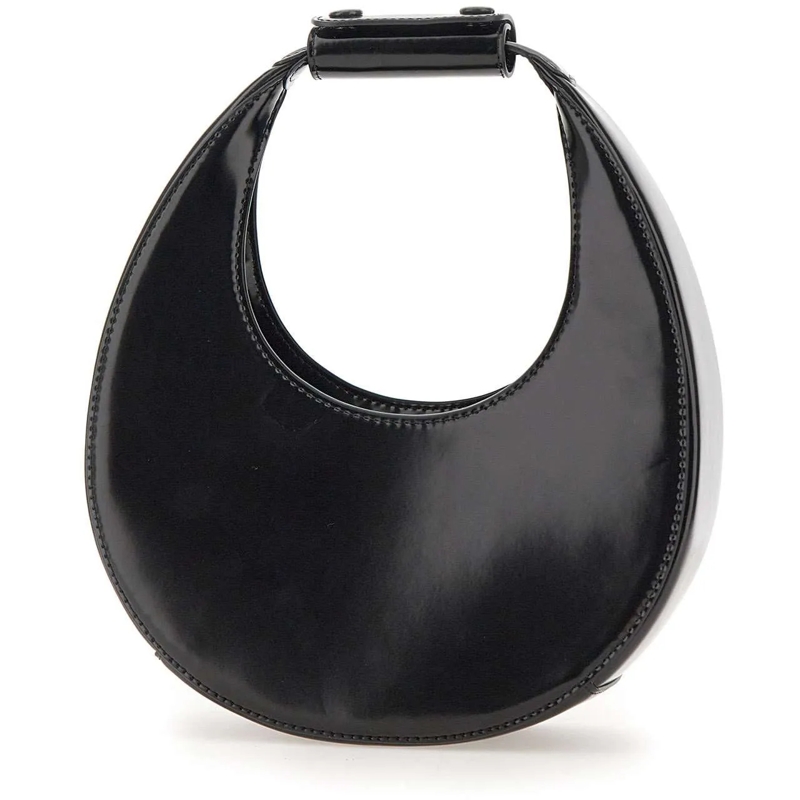 Staud Schultertasche Mini Moon Bag - Leather - Black Black