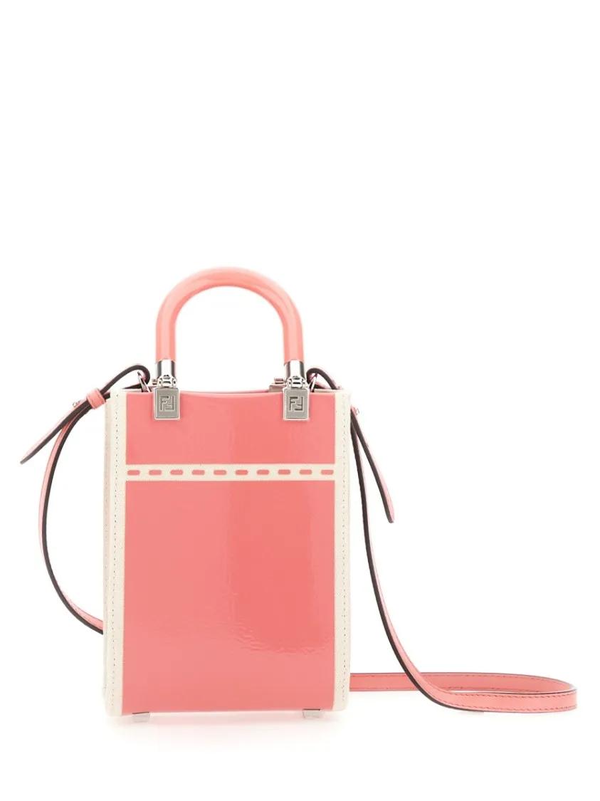 トートバッグ Fendi Vibrant Mini Bag With Rigid Plexiglass Handle Fendi Vibrant Mini Bag With Rigid Plexiglass Handle Pink | Tote