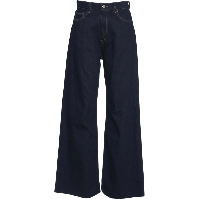 ICON DENIM Jeans à jambe droite Wide leg jeans 'Debby' blau