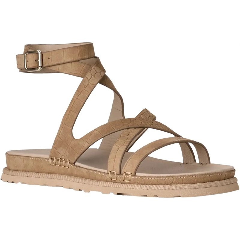 UGG Sandalen Ugg Goldengaze Embossed Ankle Wrap Sandalen Beige  beige(Image 2)