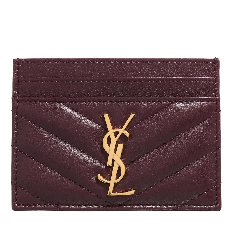Saint Laurent Kartenhalter Cassandre Card Case Hot Wine