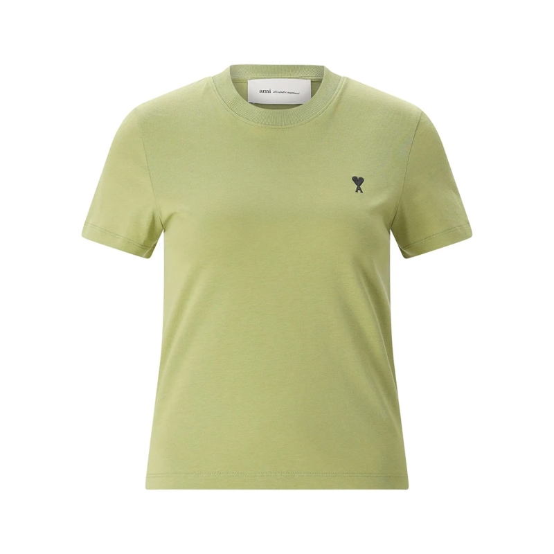 AMI Paris T-shirt T-Shirt mit Logo grün(Image 9)
