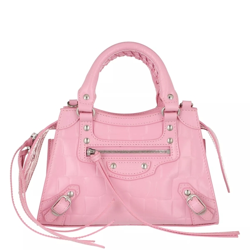 Balenciaga Neo Classic Mini Top Handle Bag Leather Pink Satchel