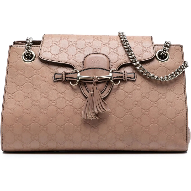 Gucci Schultertasche Large Guccissima Emily Shoulder Bag rose