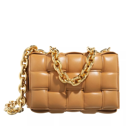 Bottega Veneta The Chain Crossbody Bag Leather Caramel/Gold Crossbodytas