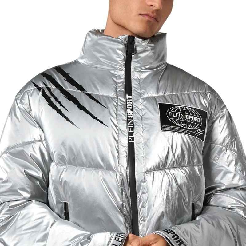 Plein Sport Daunenjacke Winterjacke silber(Image 4)