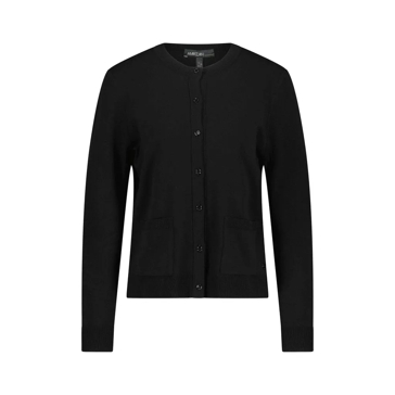 Marc Cain Strickjacke aus Viskose-Mix Schwarz