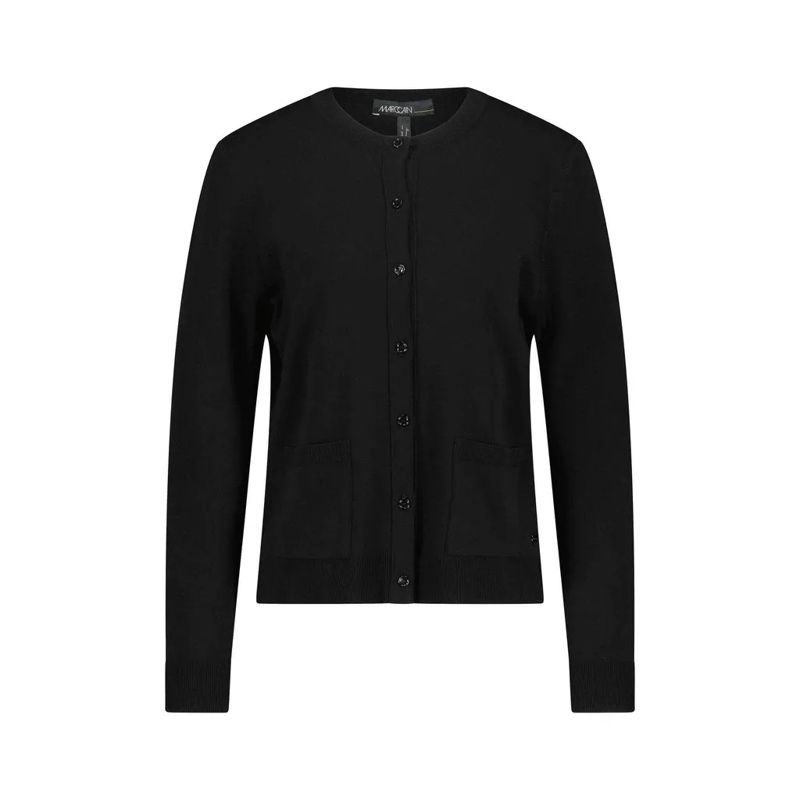 Marc Cain  Strickjacke aus Viskose-Mix Schwarz