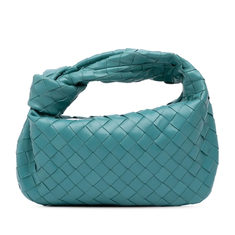 Bottega Veneta Sac à bandoulière Mini Nappa Intrecciato Jodie blau