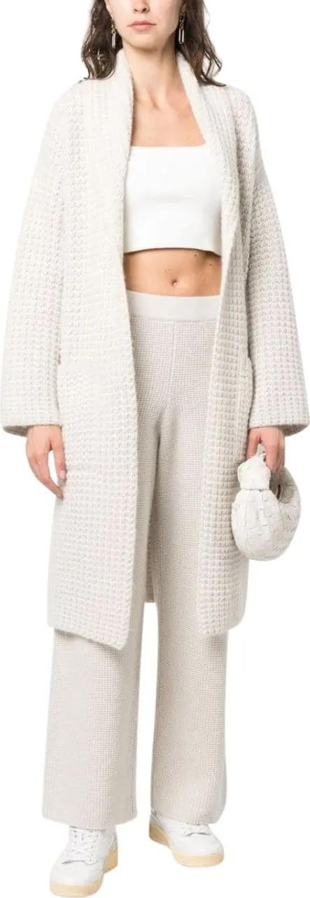 パンツ FABIANA FILIPPI Wide cotton trousers White Fabiana Filippi Wide-Leg Trousers In Textured Fabric White