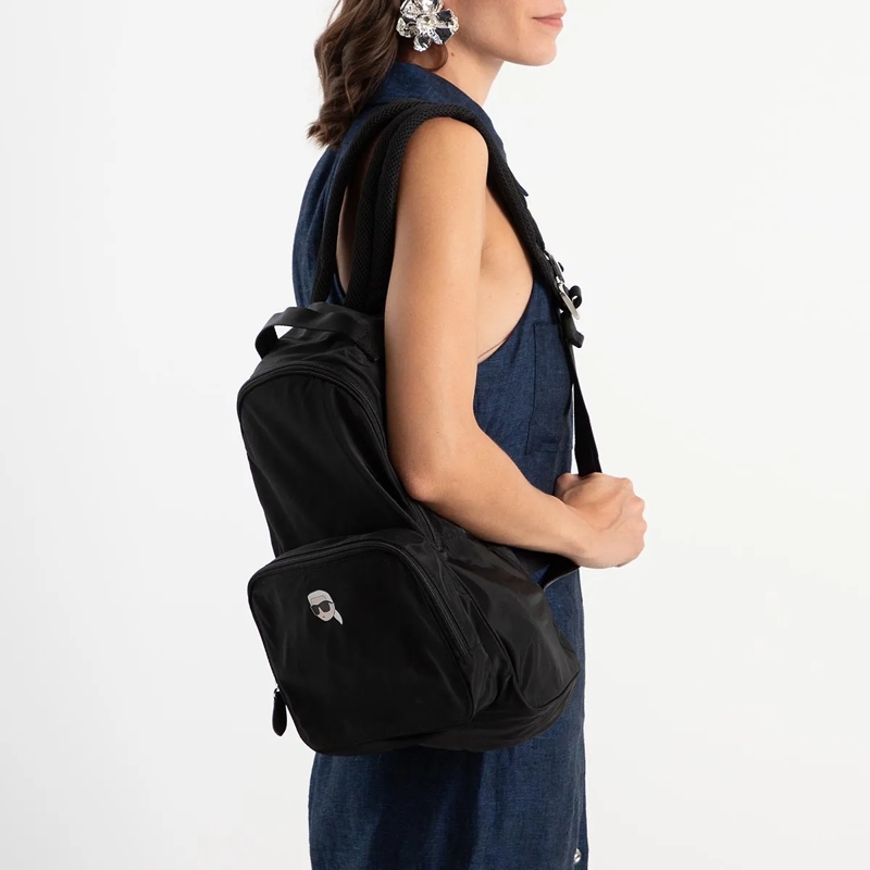 Karl Lagerfeld Rucksack Ikon Packable Backpack Black(Image 3)