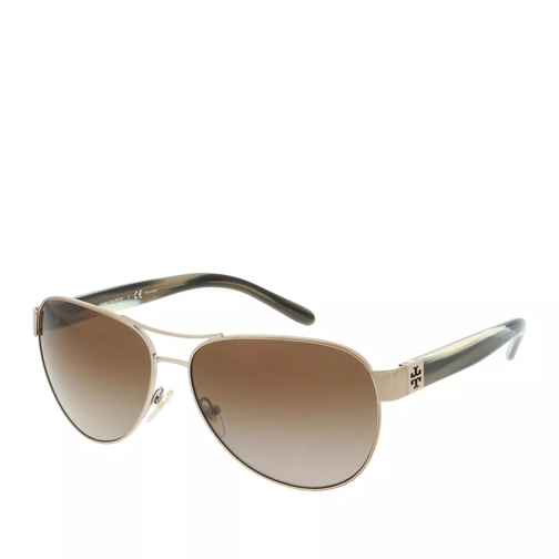 Tory Burch Women Sunglasses Modern 0TY6051 Light Gold/Olive Horn Occhiali da sole
