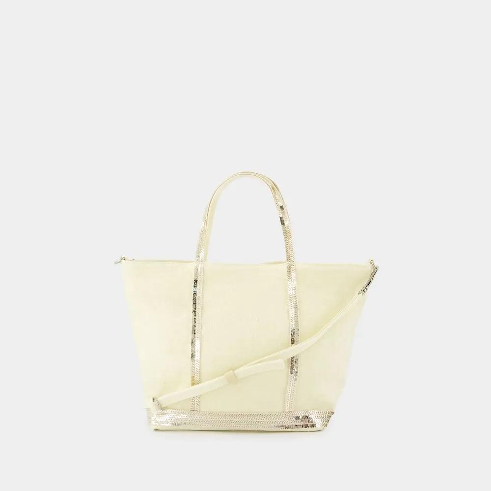 Vanessa Bruno Totes & shoppers Cabas S Shopper Bag Linen Yellow in geel
