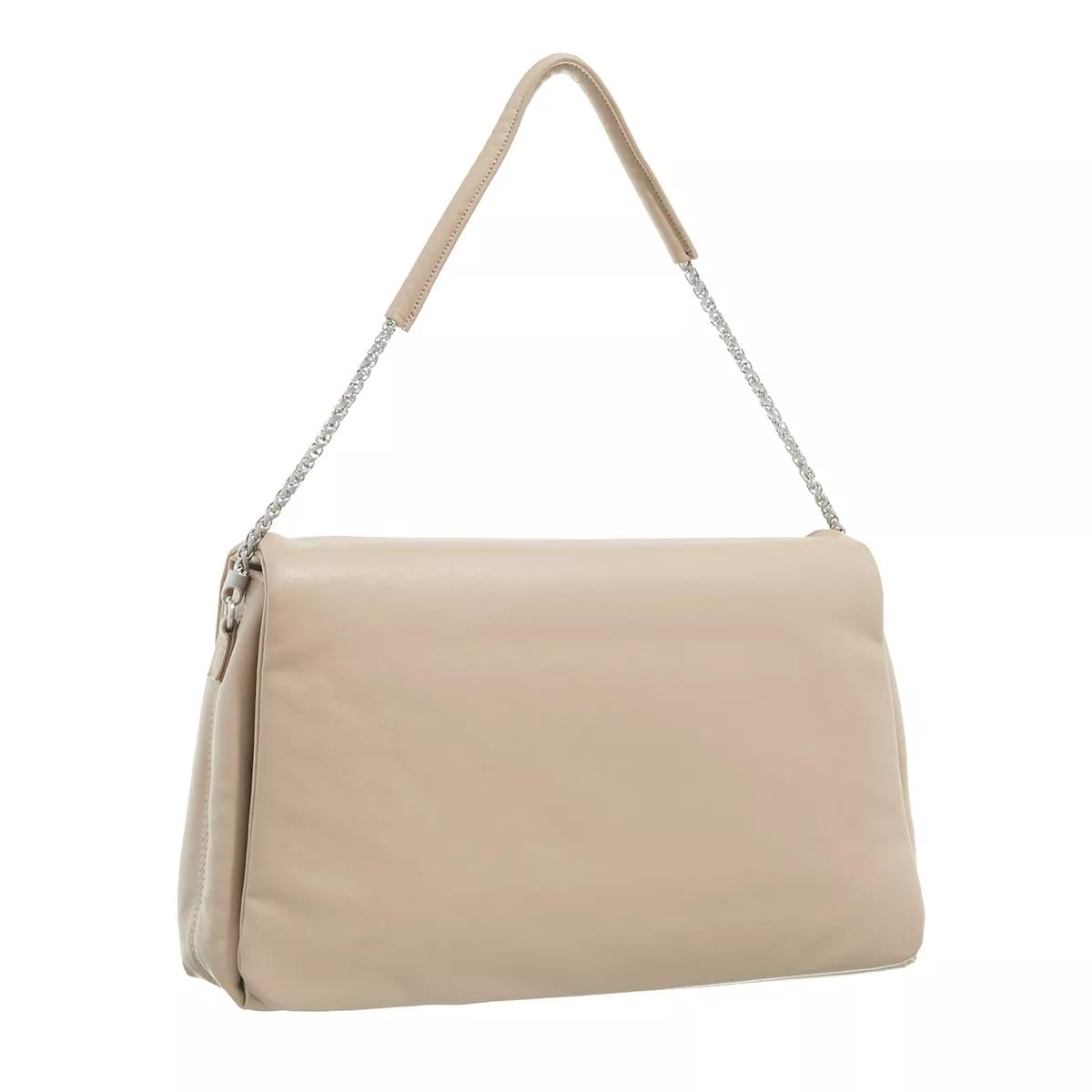 Calvin Klein Satchels Puffed Shoulder Bag in taupe