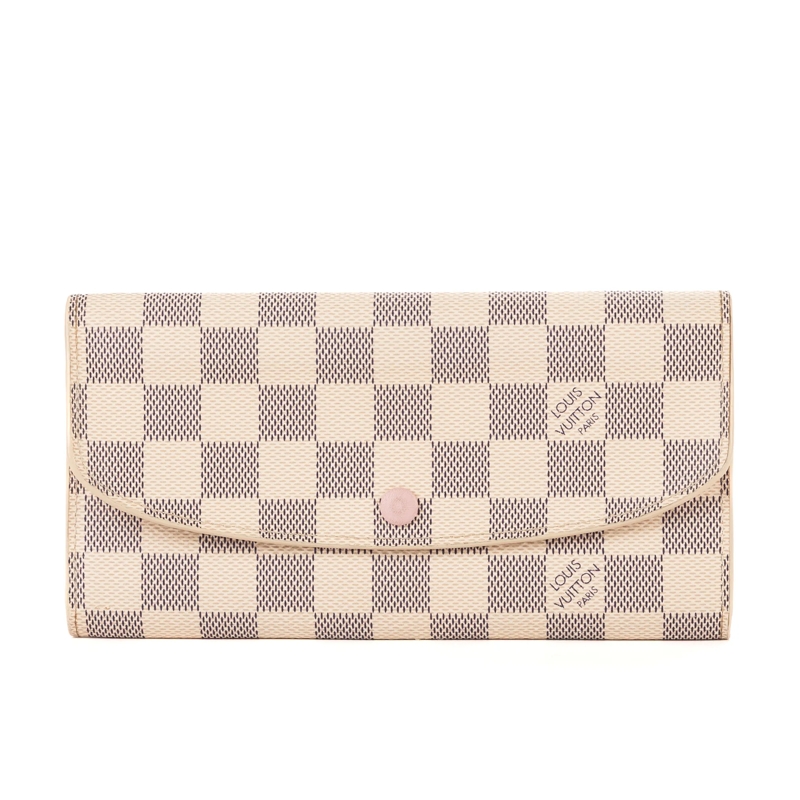 Louis Vuitton Portemonnaie mit Überschlag Emilie offwhite