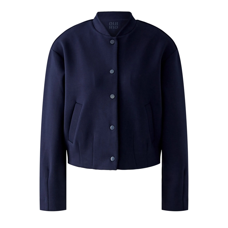 Oui Blouson Scuba Blouson dunkel-blau