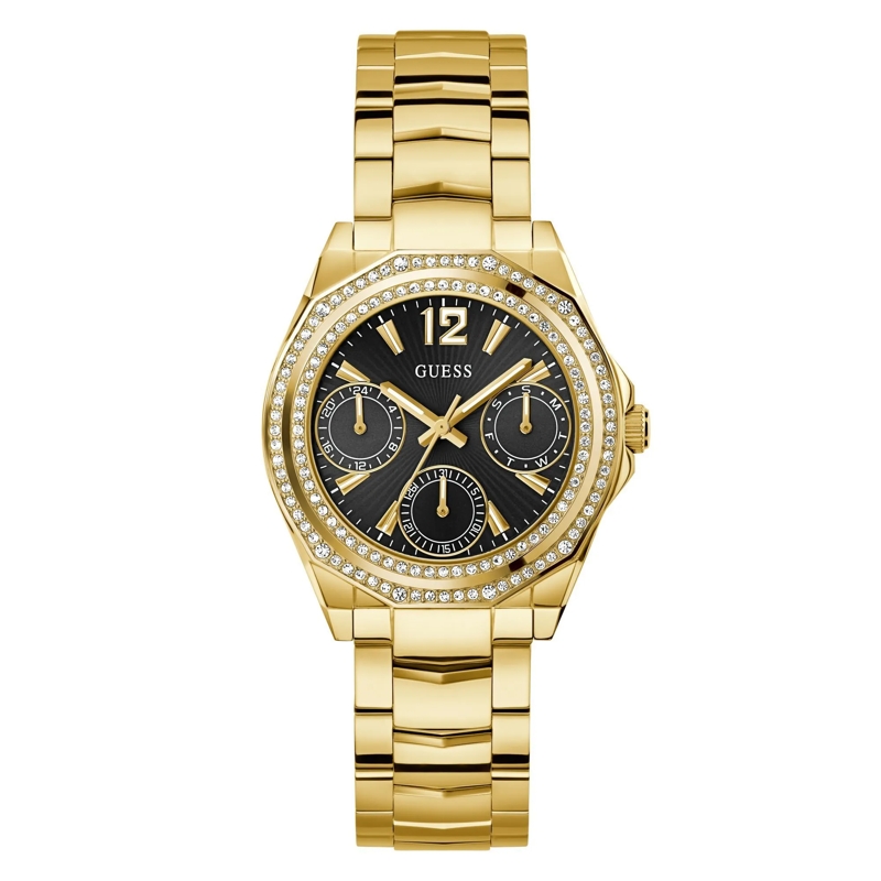 Guess Quarzuhr Quarz-Analoguhr Ritzy gold