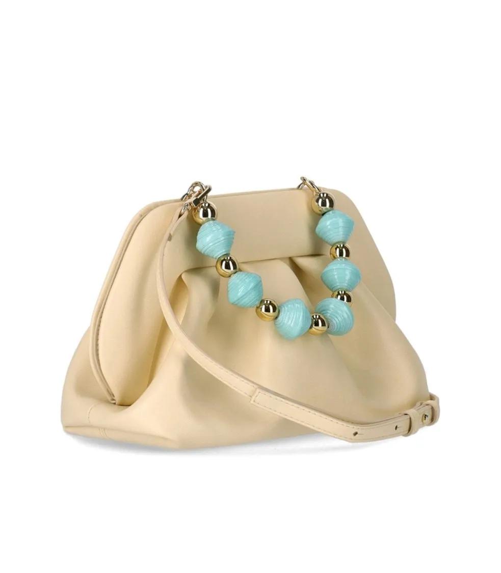 Themoirè Clutches Tia Paper Beads Butter Clutch Bag in roze