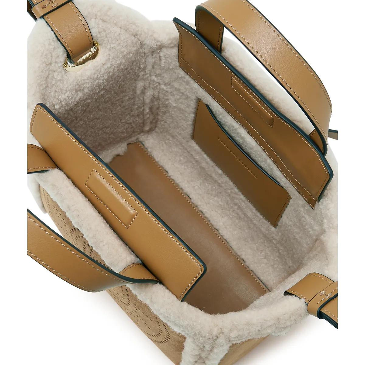 Thumbnail - Karl Lagerfeld Shopper - K/Circle kleine Tote Bag mit Lammfell - Gr. unisize - in Braun - für Damen