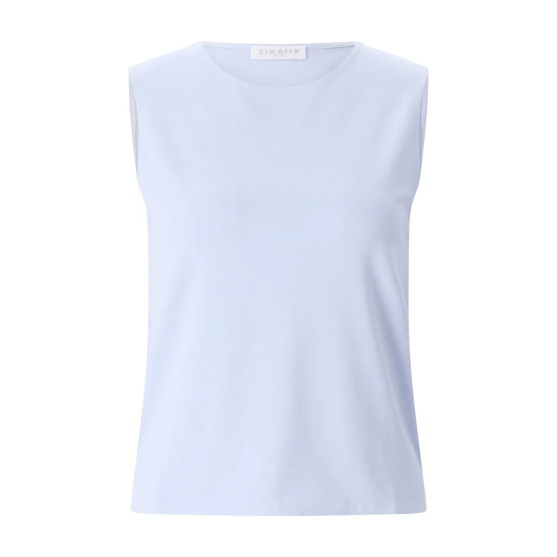 Kimmich Trikot Legeres Oberteil Leichtes Top aus Viskose-Crêpe Blau