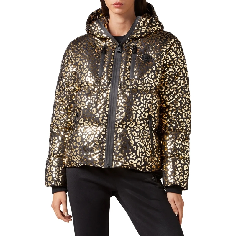 Plein Sport Daunenjacke Jacke Leopard gold(Image 3)