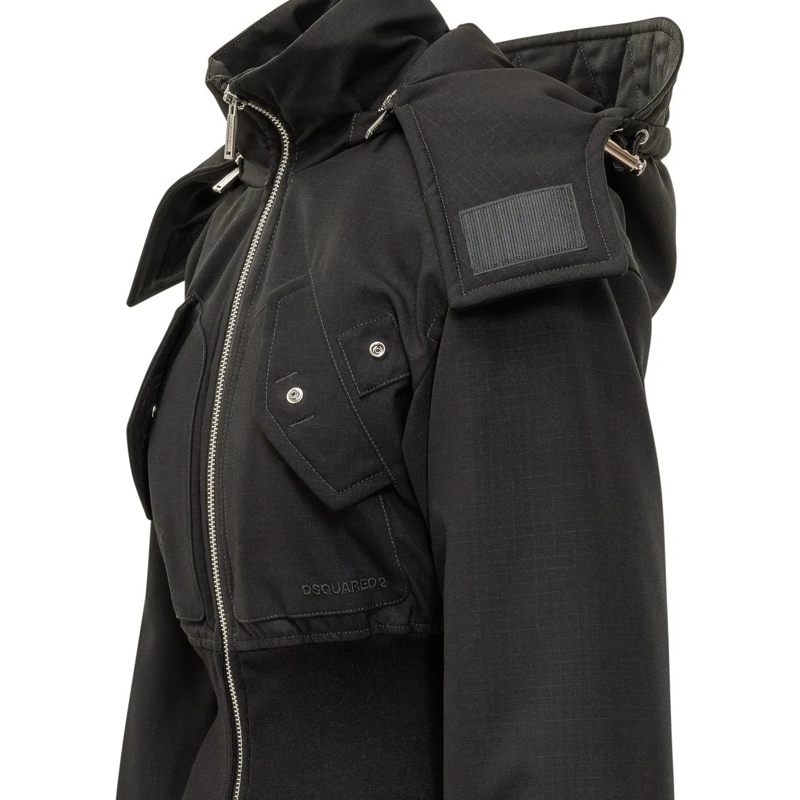 Dsquared2 Doudoune Piumino Corto con Collo Alto dunkelgrau(Image 4)