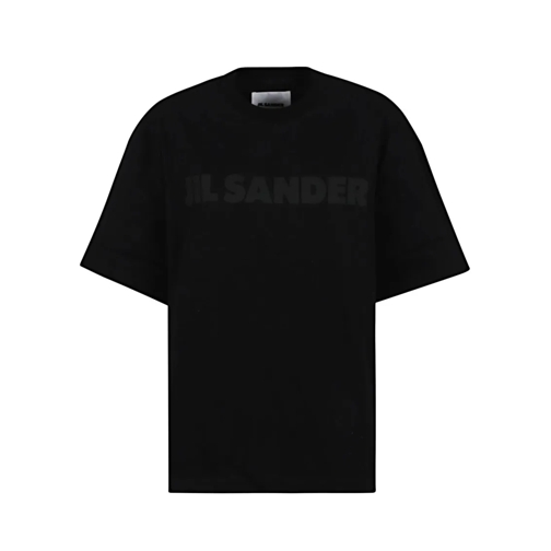 Jil Sander T-Shirts Cn Ss Os Boxy Fit Pure Cotton T-Shirt Black