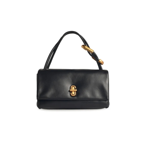 Marc Jacobs Sac à bandoulière 'The Dual Bag' Mini Bag In Black Leather Black