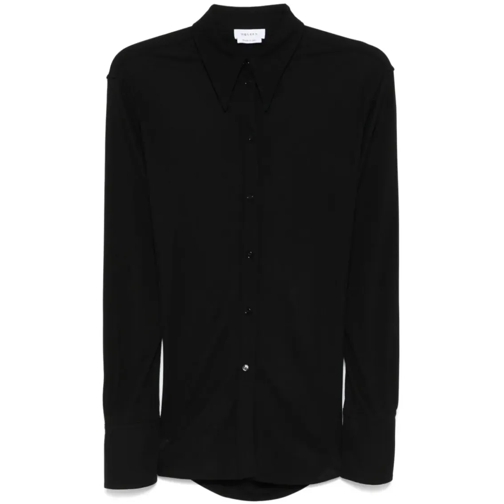 Alexander McQueen Black Chain-Link Detail Shirt Black Shirts