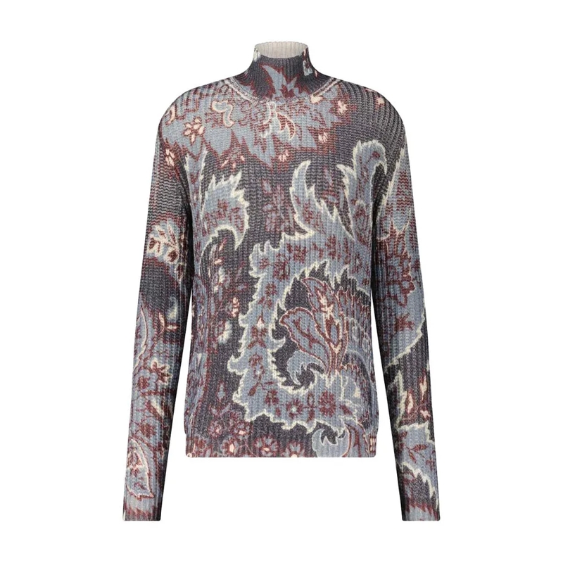 Etro Rollkragenpullover Rollkragen Pullover aus Strick Multicolor