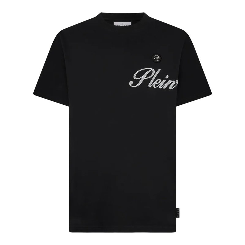 Philipp Plein T-Shirt Round Neck T-Shirt Signature schwarz