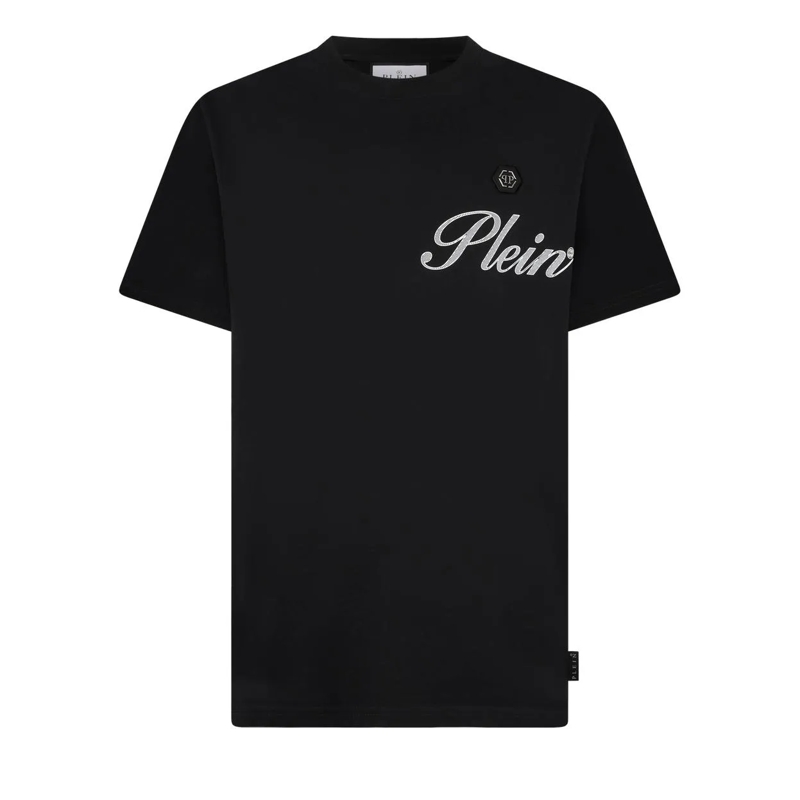 Philipp Plein T-Shirt Round Neck T-Shirt Signature schwarz