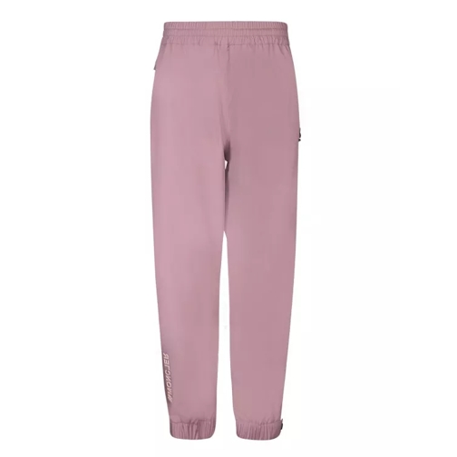 Moncler Elastic Waist Joggers With Drawstrings Pink 