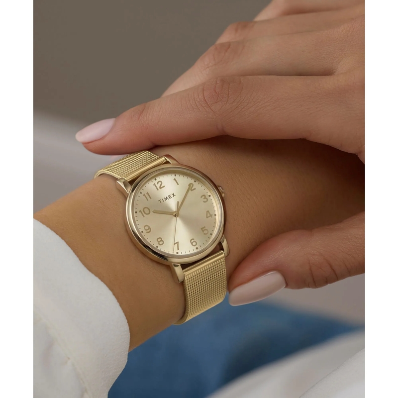 Timex Quarzuhr Quarz-Analoguhr Timex Originals gold(Image 6)