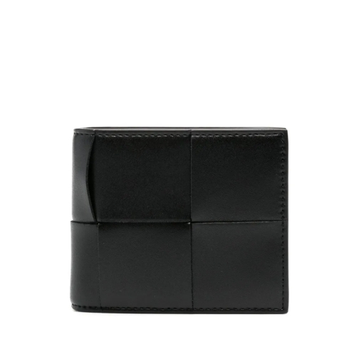 Bottega Veneta Black Leather Wallet Black Plånbok