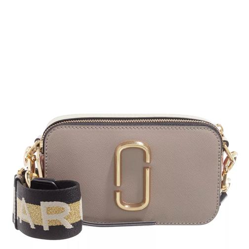 Marc Jacobs Logo Strap Snapshot Small Camera Bag Leather Cement Multicolor Camera Bag