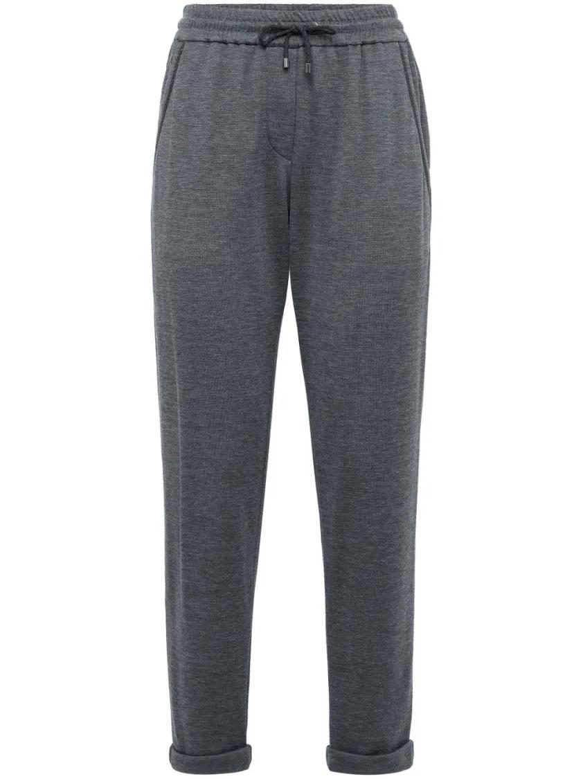 Brunello Cucinelli - Sports Trousers - Größe S - grau