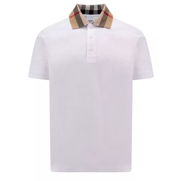 Burberry polo store mens white