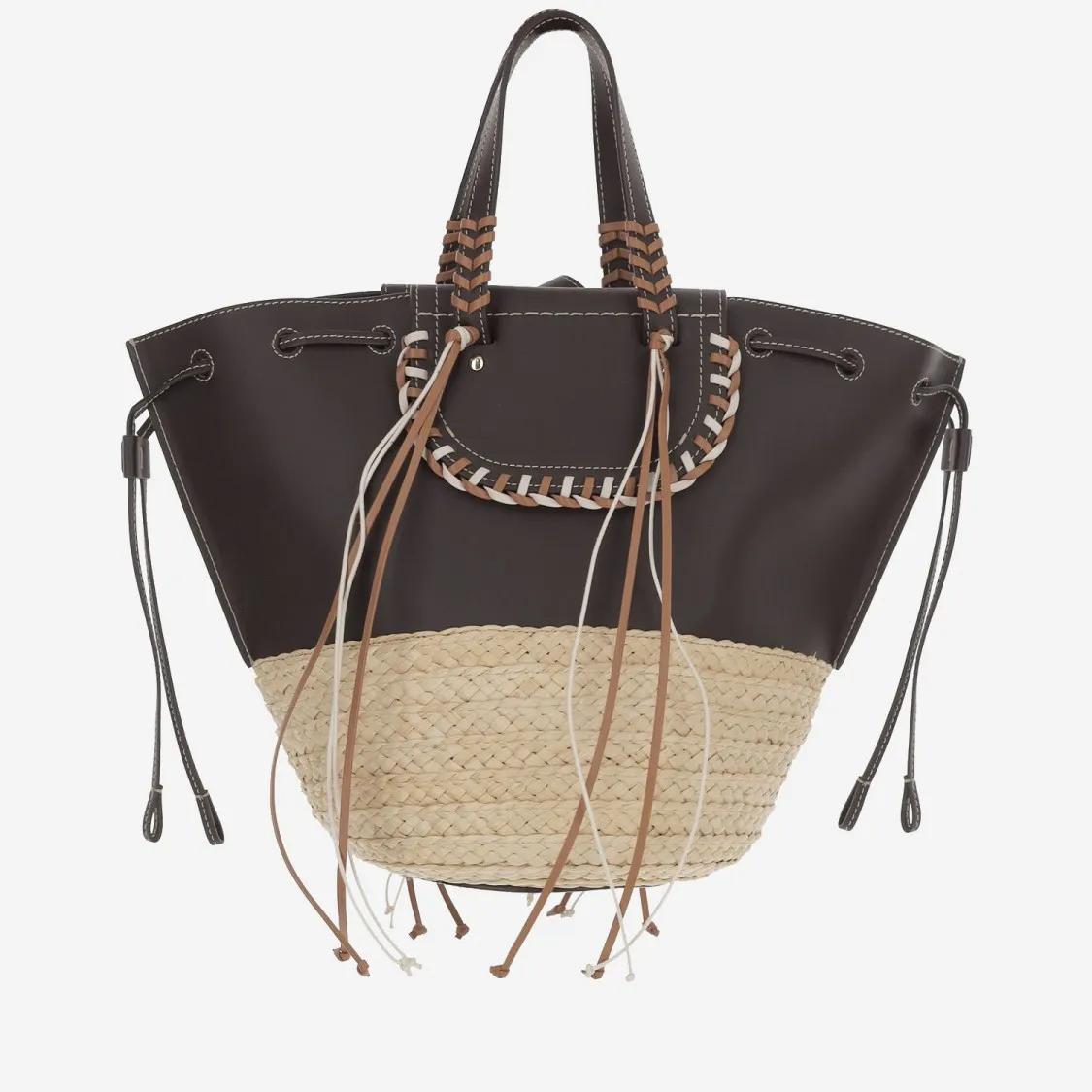 Cuba Lab Shoppers & Totes Bolero Bag Natural Ebony in bruin