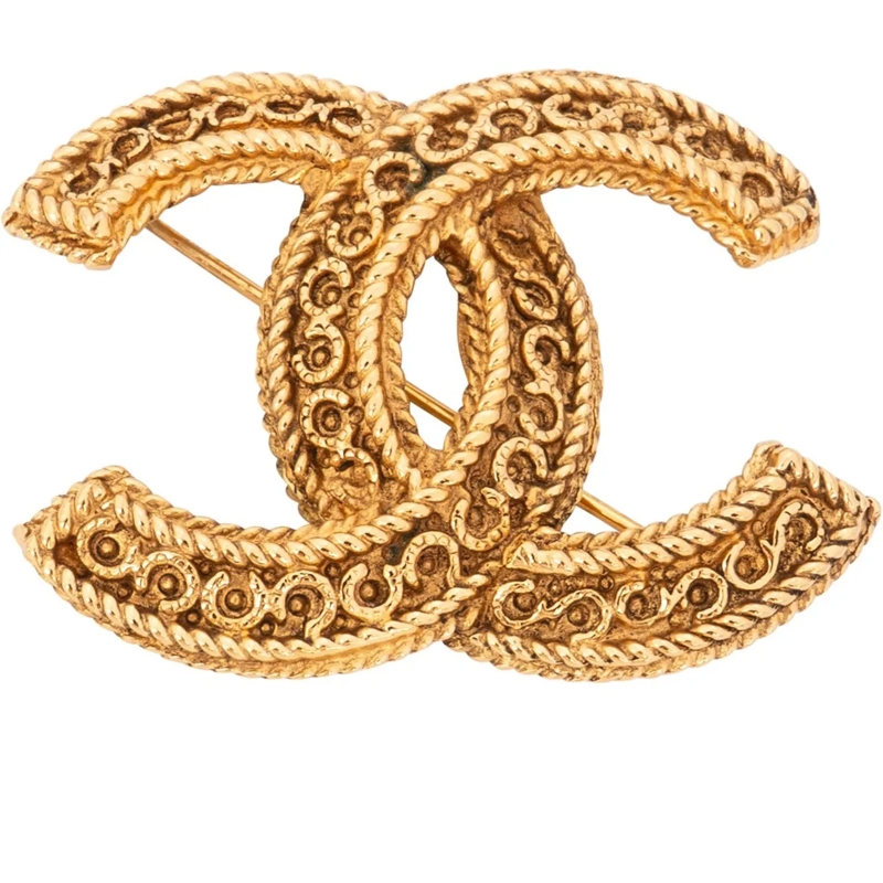 Chanel  Chanel Golden CC Ornament Brooch mehrfarbig