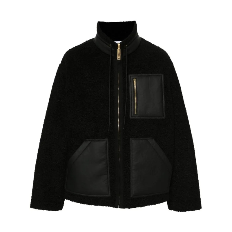 Moschino  Faux Shearling Jacket Black